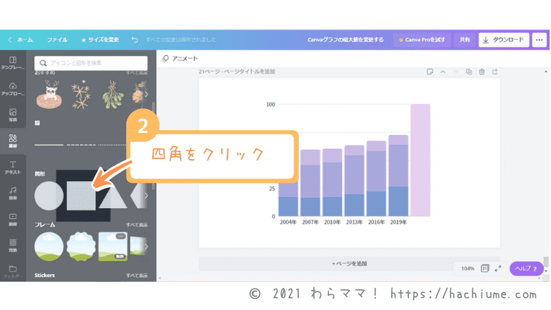 canvaグラフ-最大値の変え方-パソコン画面