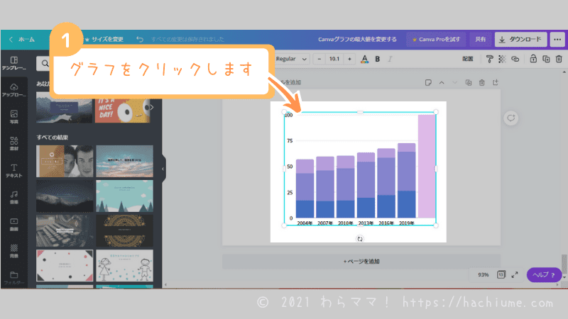 canvaグラフ-最大値の変え方-パソコン画面