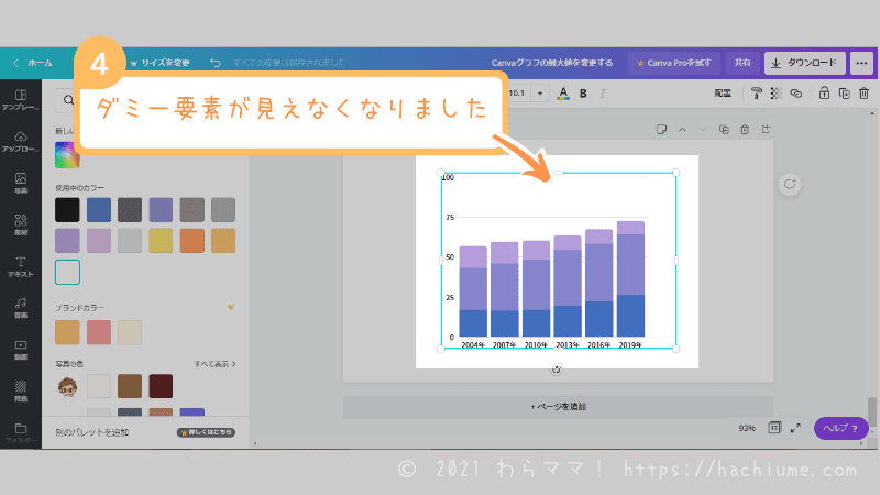 canvaグラフ-最大値の変え方-パソコン画面